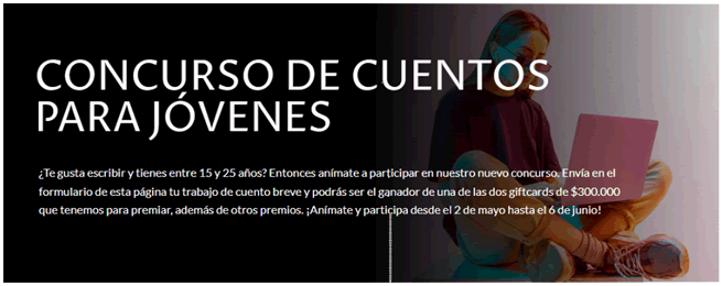 Concurso de cuentos breves para jóvenes UNAB
